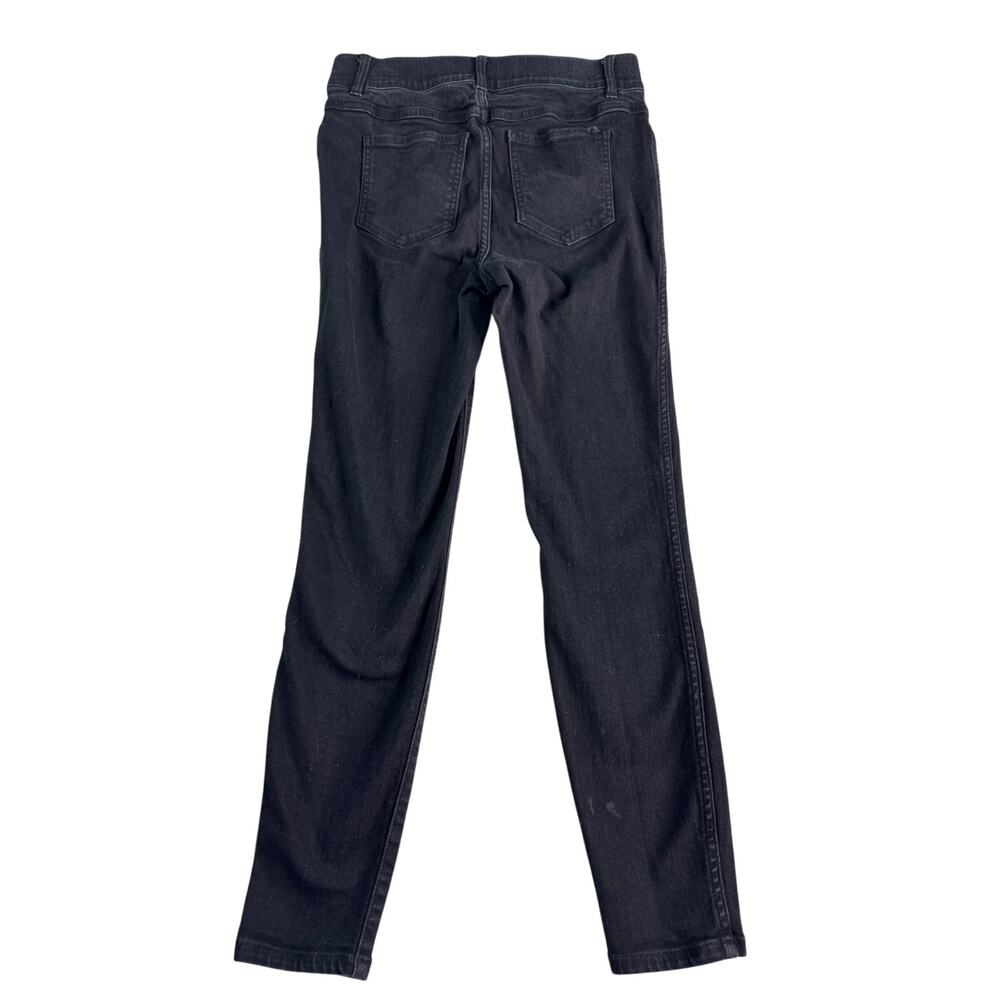 SPANX EveryWear Ankle Skinny Jeans Medium Black High Rise Pull On Shaping 20278R - Picture 2 of 9